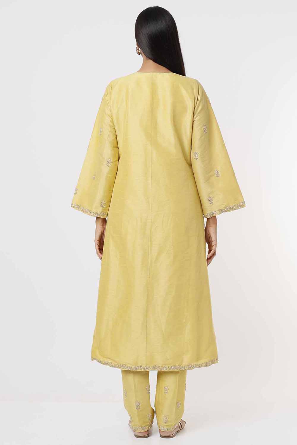 Daffodil Yellow Kurta And Pants Set