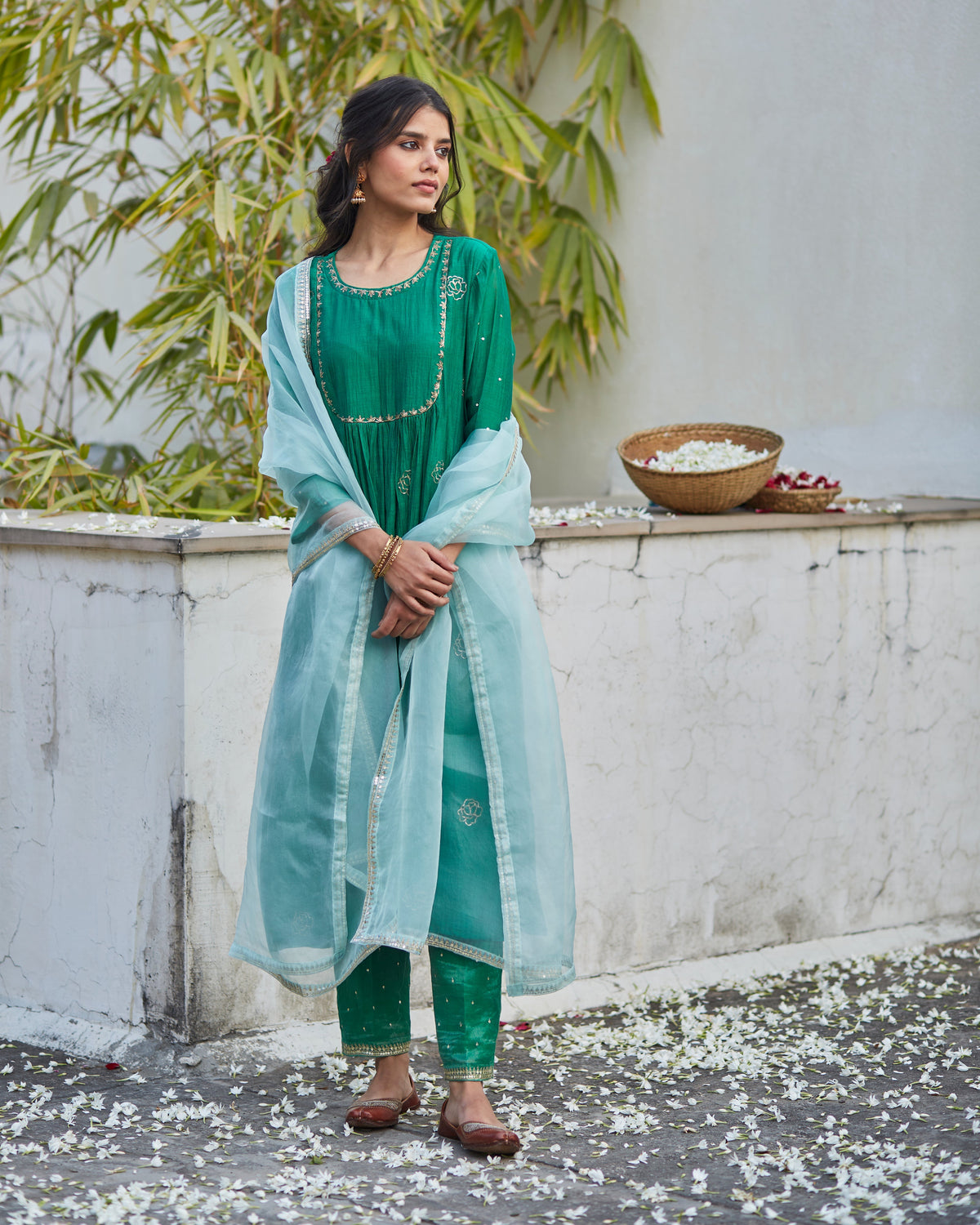 Green Kurta Set