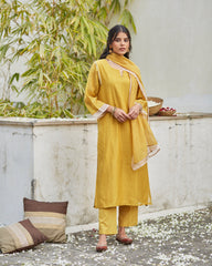 Ochre Kurta Set