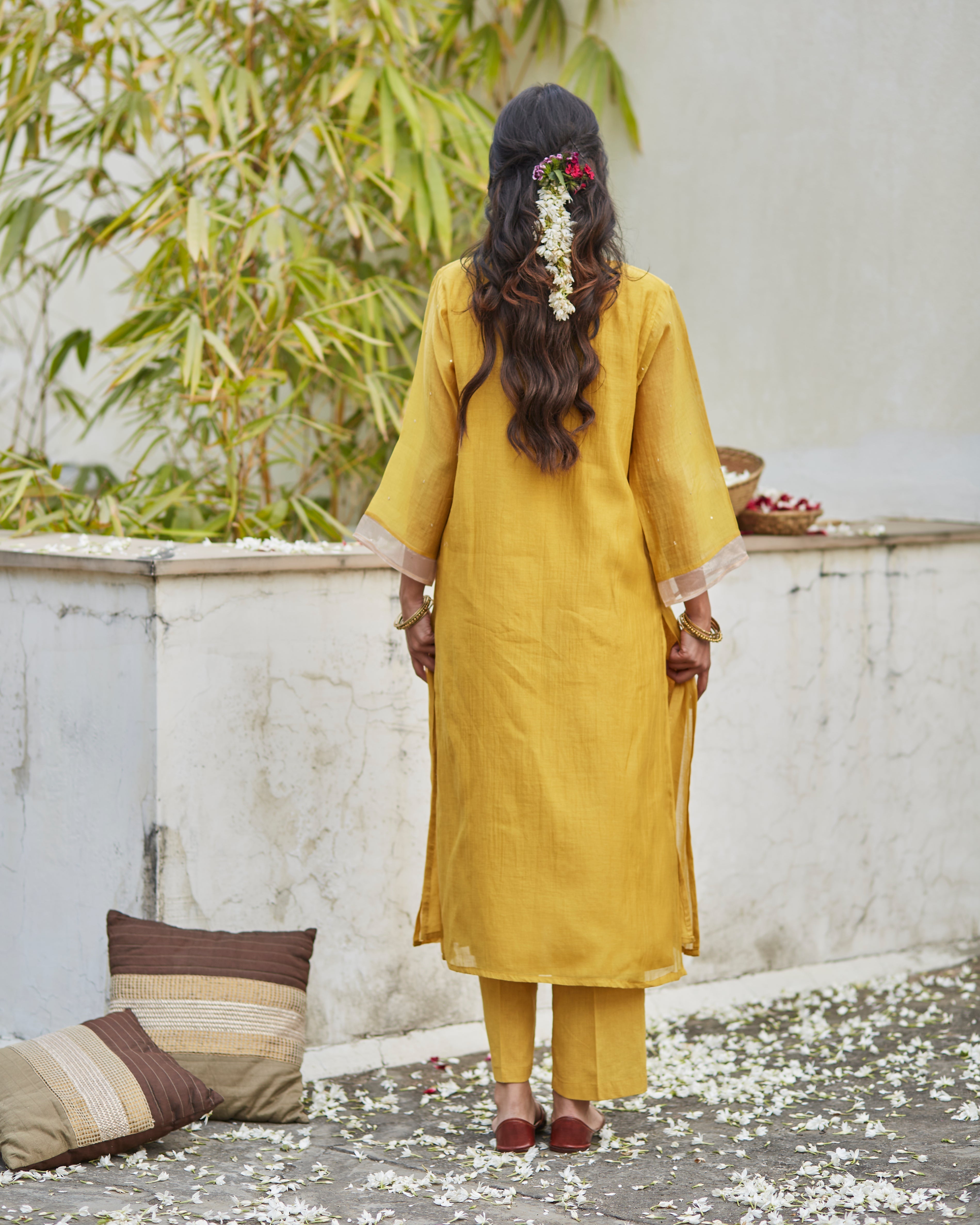 Ochre Kurta Set