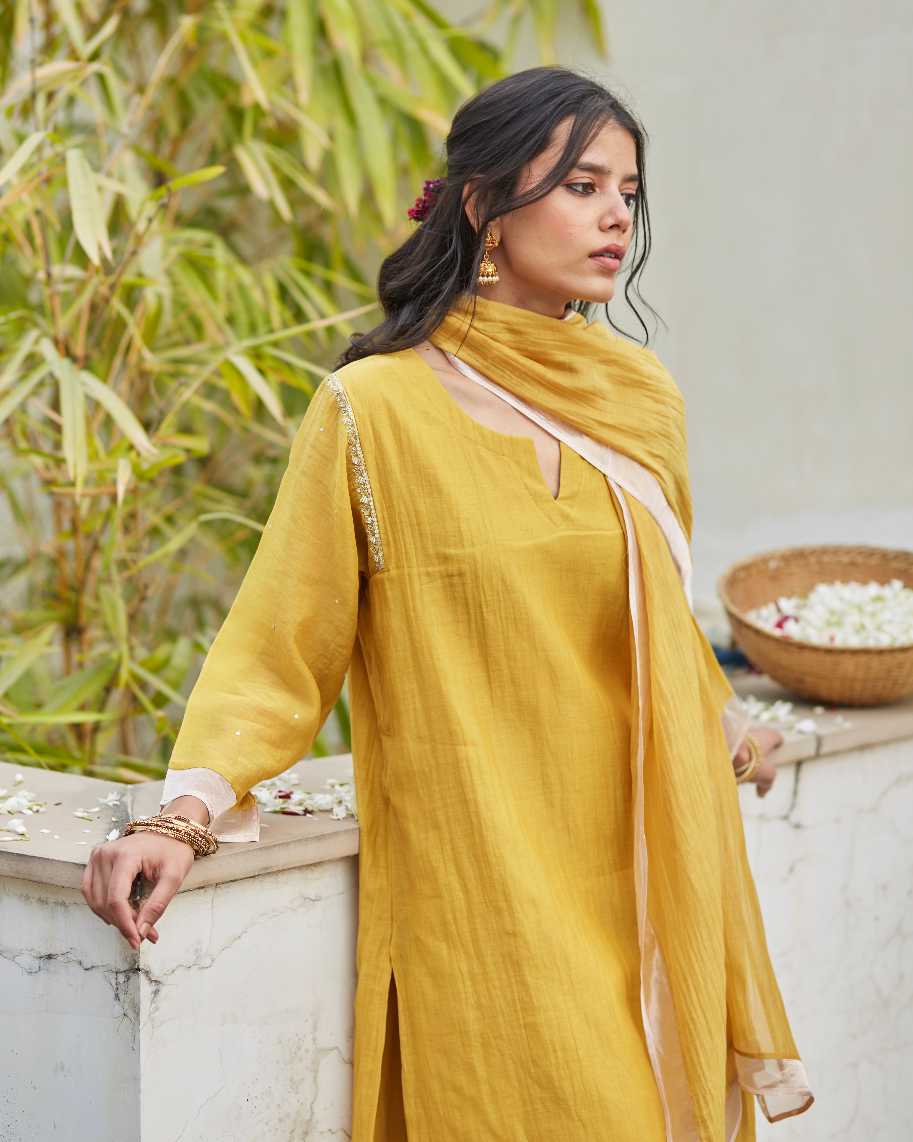 Ochre Kurta Set