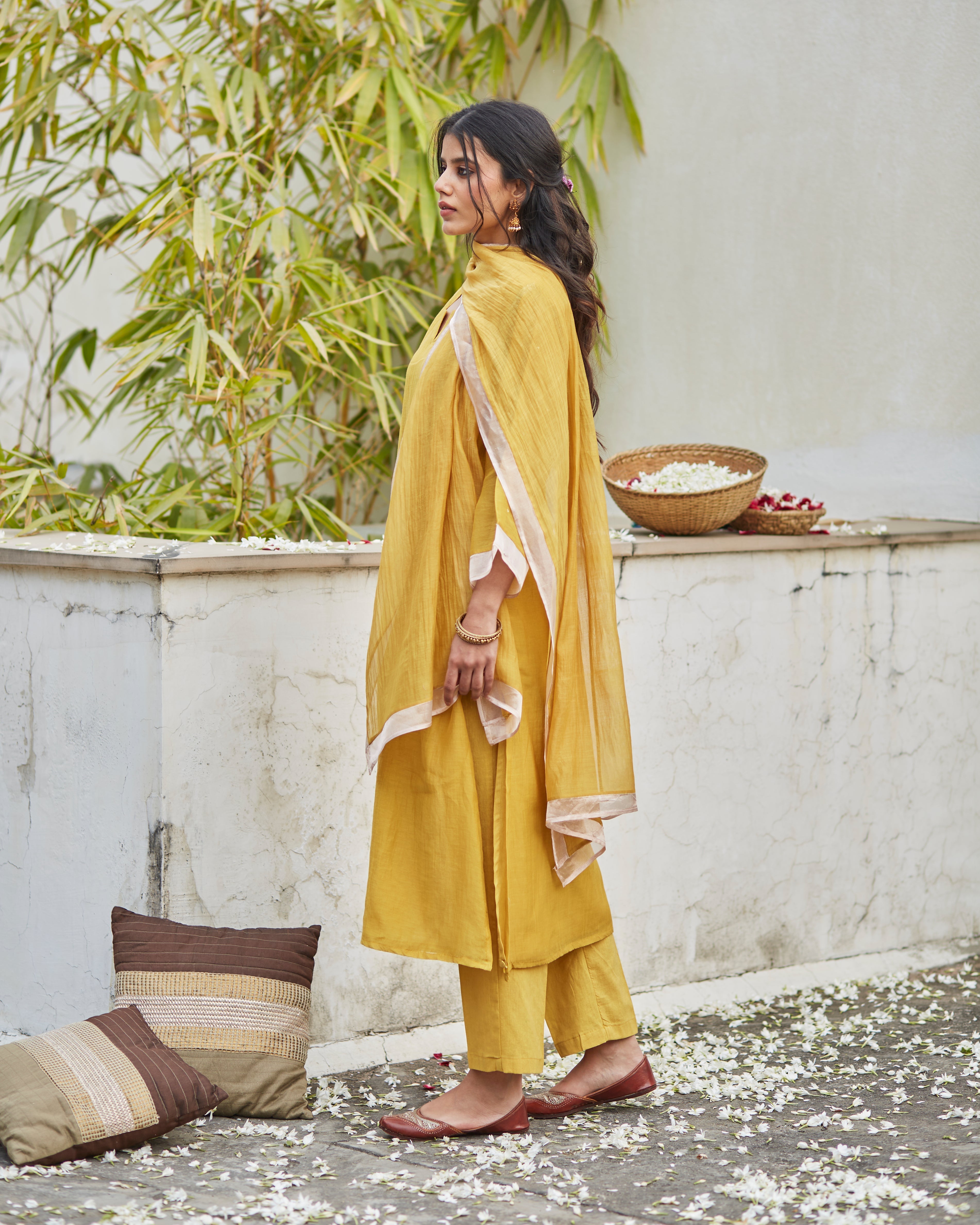 Ochre Kurta Set