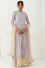 Hand Embroidered Lilac Kurta Set