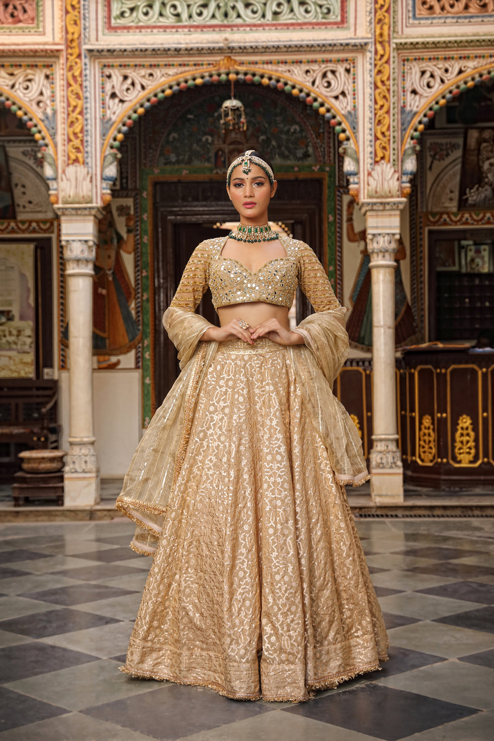 Banarasi Chanderi Lehenga