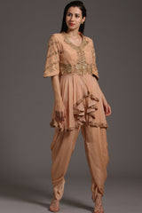 Naz Peplum With Dhoti Pants