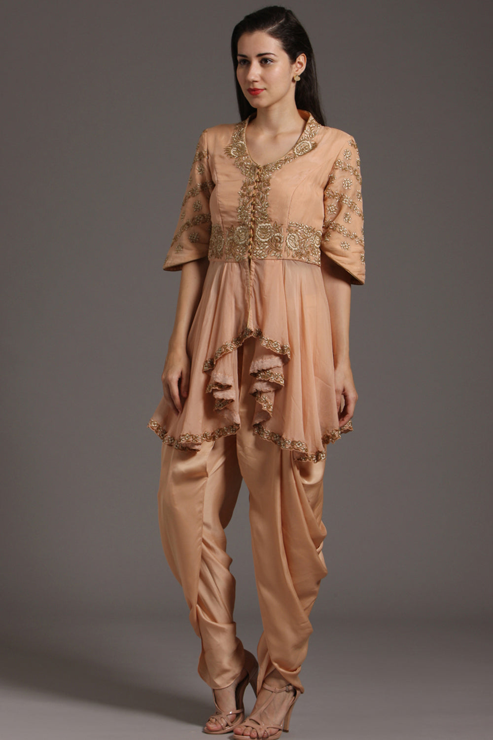 Naz Peplum With Dhoti Pants