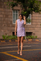 Lilac Wrap Dress