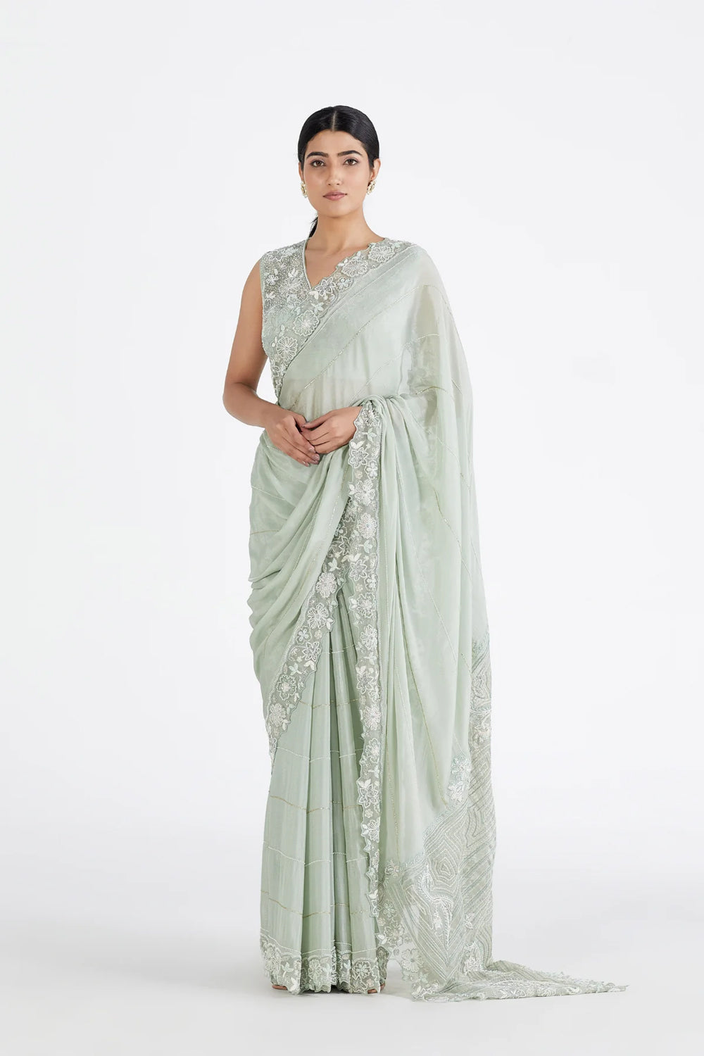 Pista Tara Saree