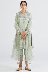 Mint Piyali Kurta Set