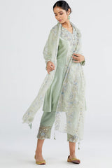 Mint Piyali Kurta Set