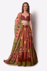 Multi-Colour Lehenga Set