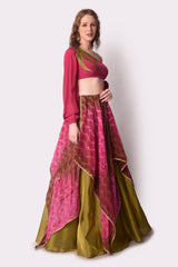 Multi-Colour Lehenga Set