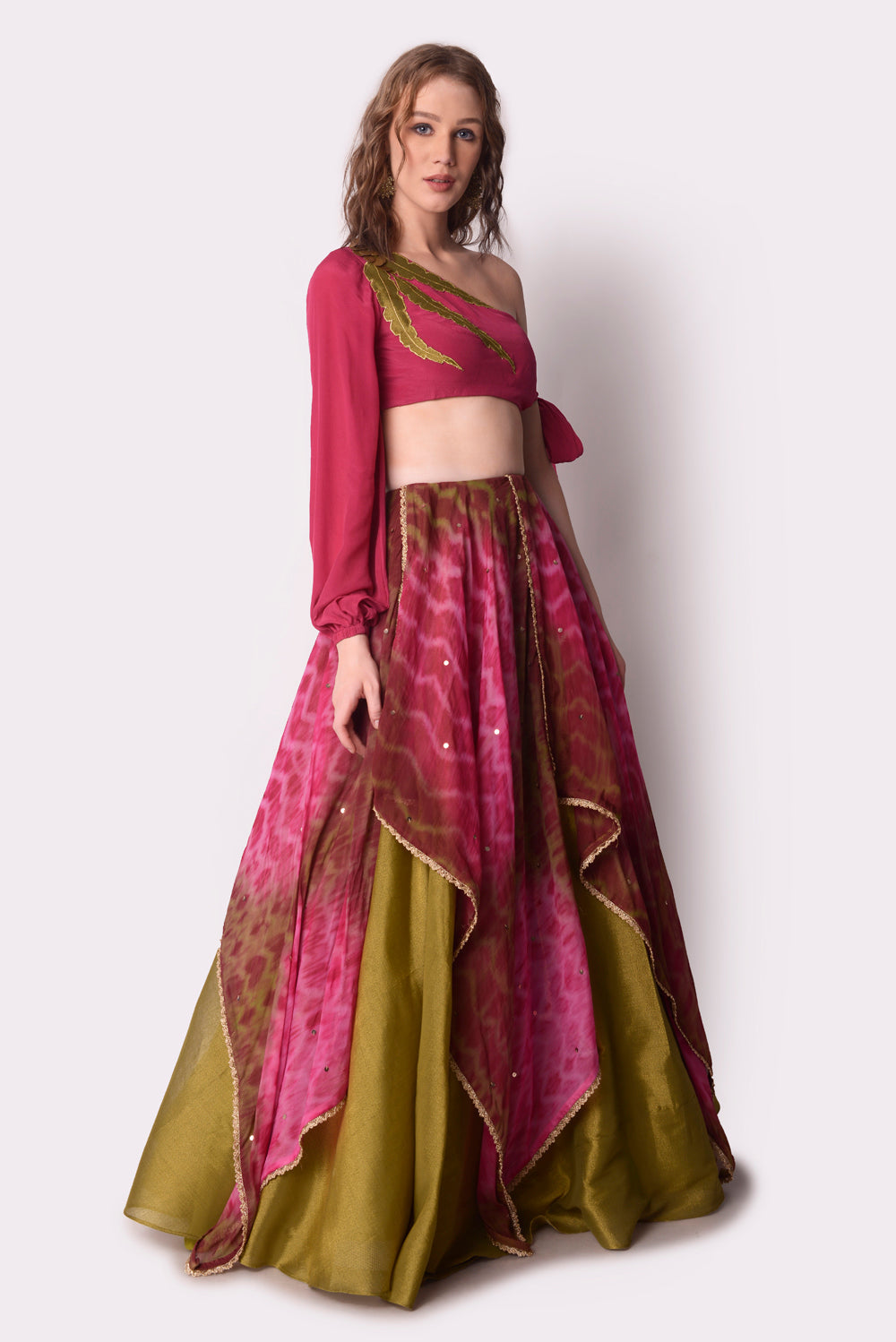 Multi-Colour Lehenga Set