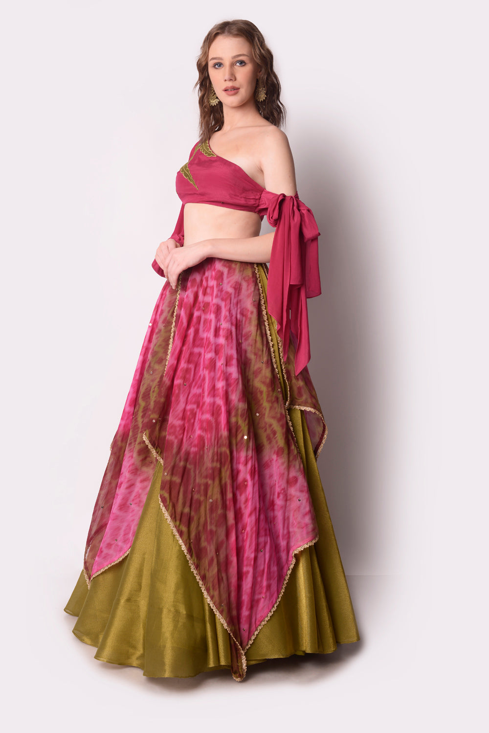 Multi-Colour Lehenga Set