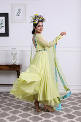 Double Layered Georgette Anarkali