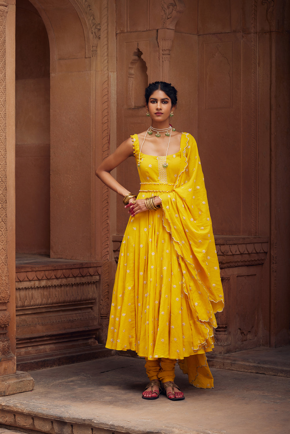 Yellow Faizah Kalidar Set