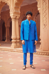 Electric Blue Omar Bandi Set