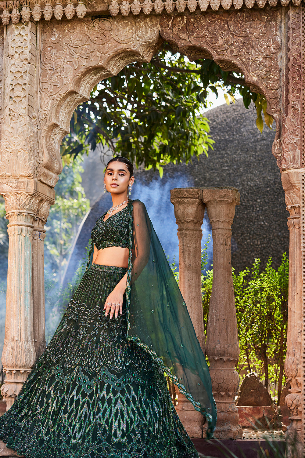 Green Lehenga Set