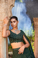 Green Lehenga Set