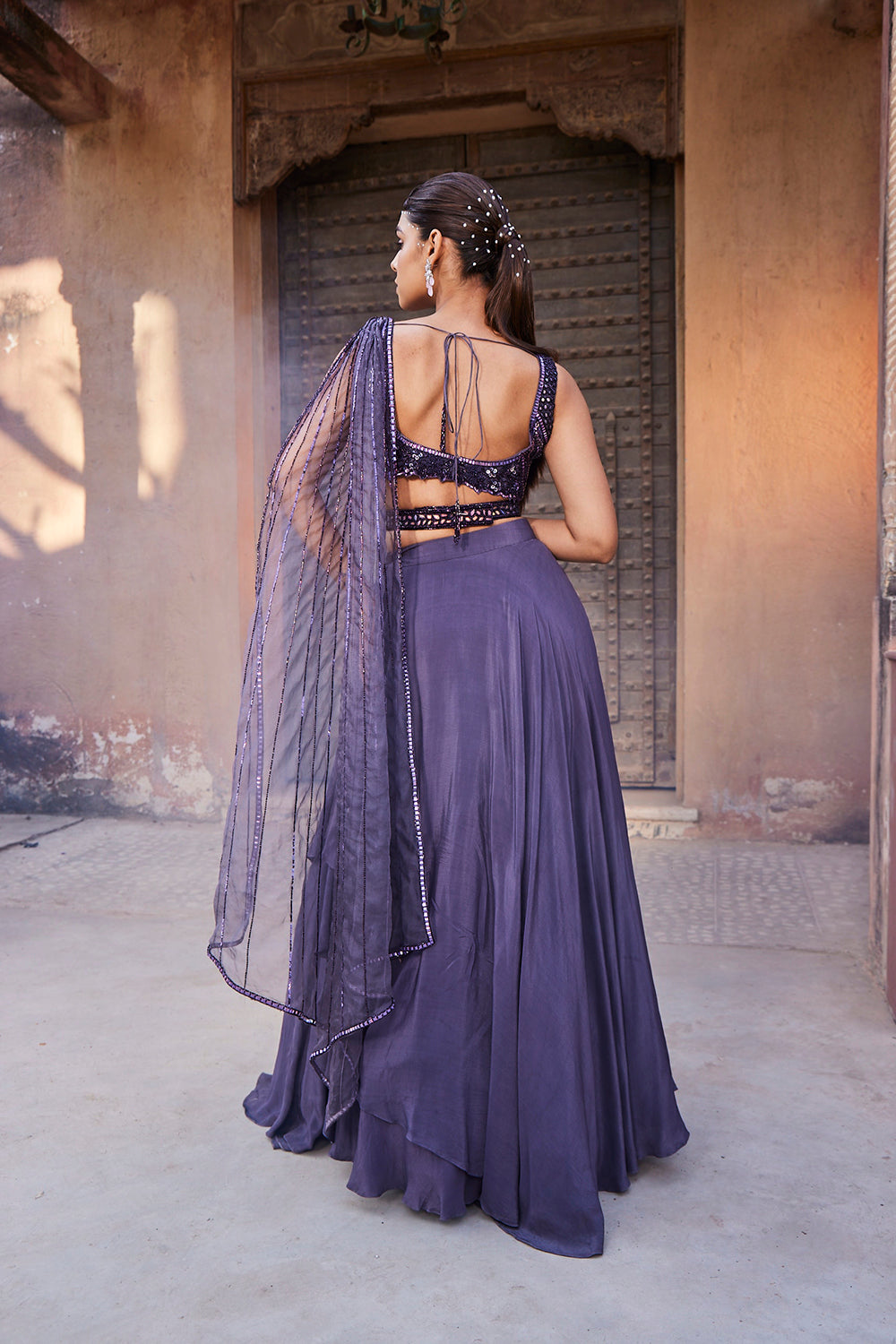 Amethyst Purple Lehenga Set