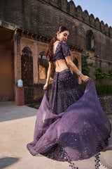 Amethyst Purple Lehenga Set