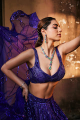 Bright Purple Lehenga Set