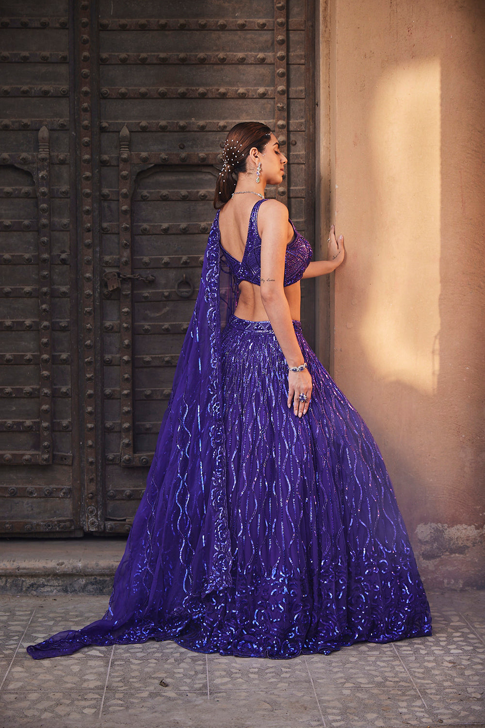 Bright Purple Lehenga Set