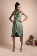 Green Trench Dress