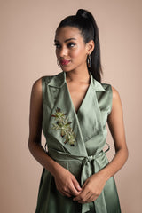 Green Trench Dress