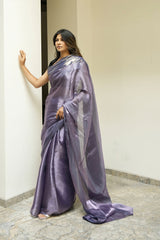 Purple Space Saree