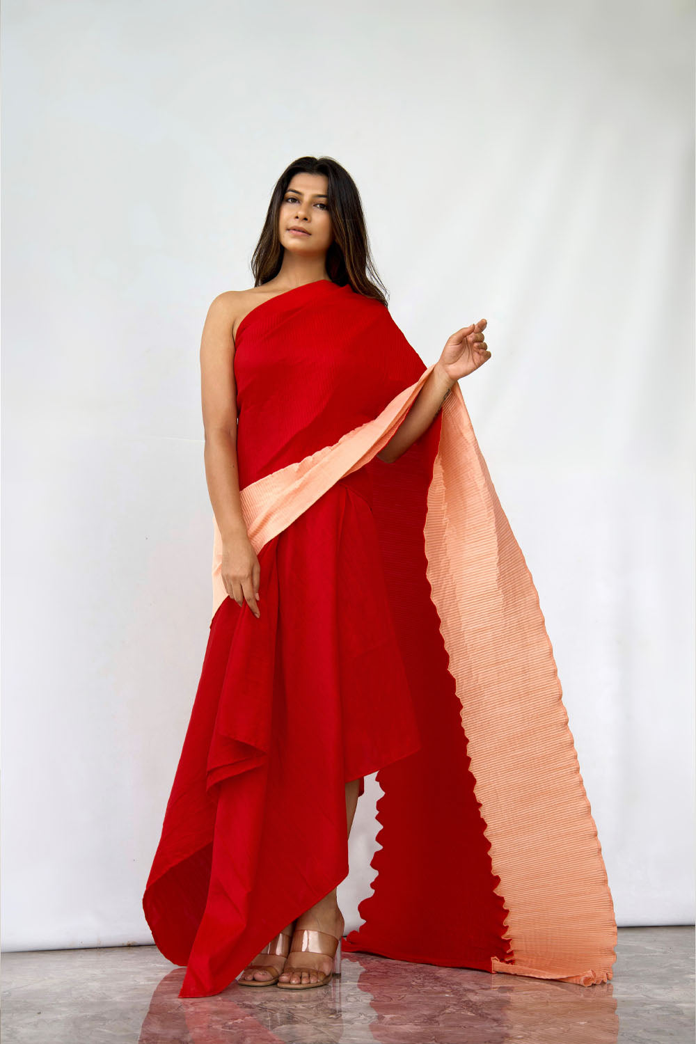 Toasted Peach Saree