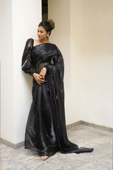 Dark Metal Saree