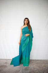 Marine Mist Saree