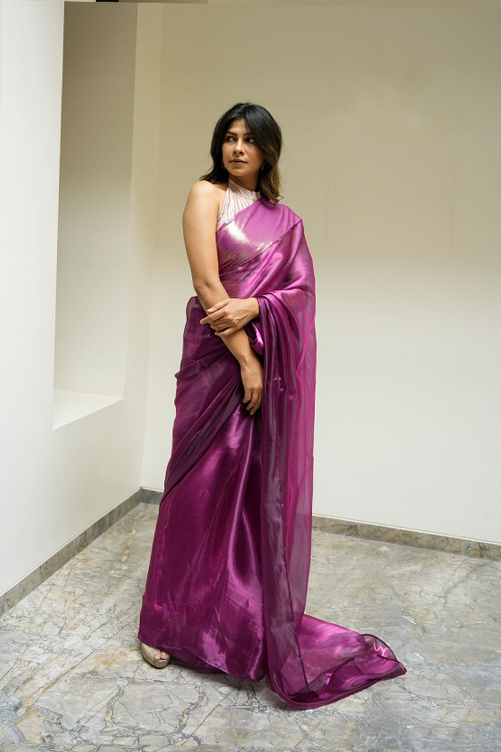 Pansy Purple Saree