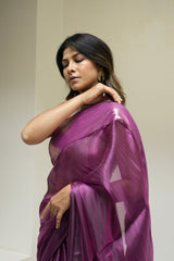 Pansy Purple Saree