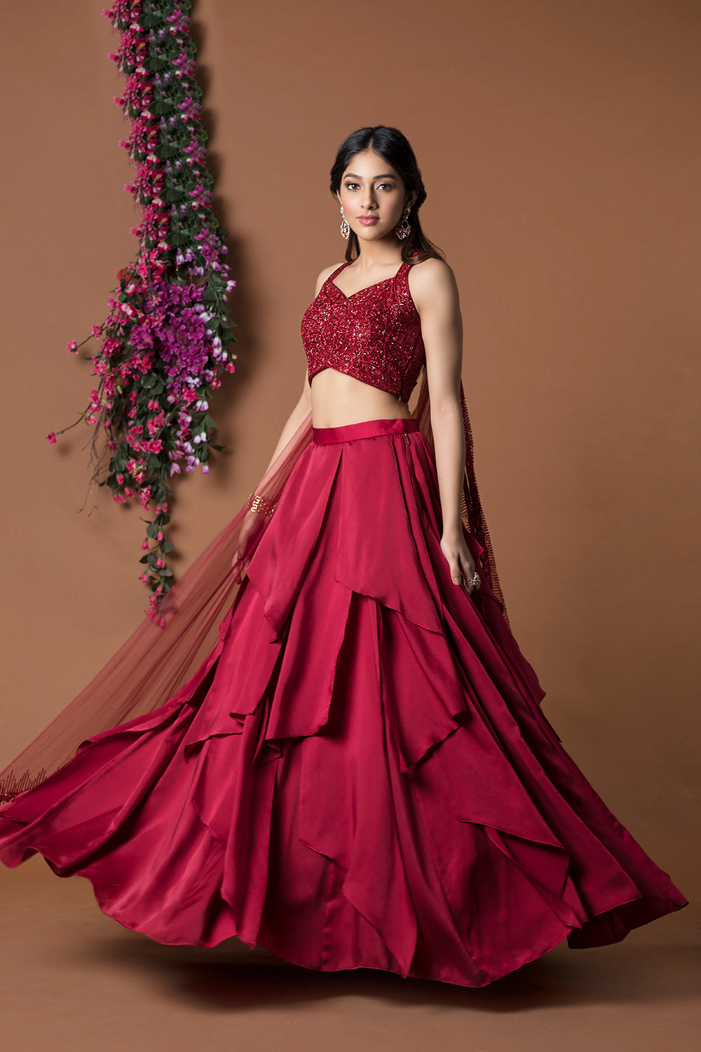 Red Lehenga Set