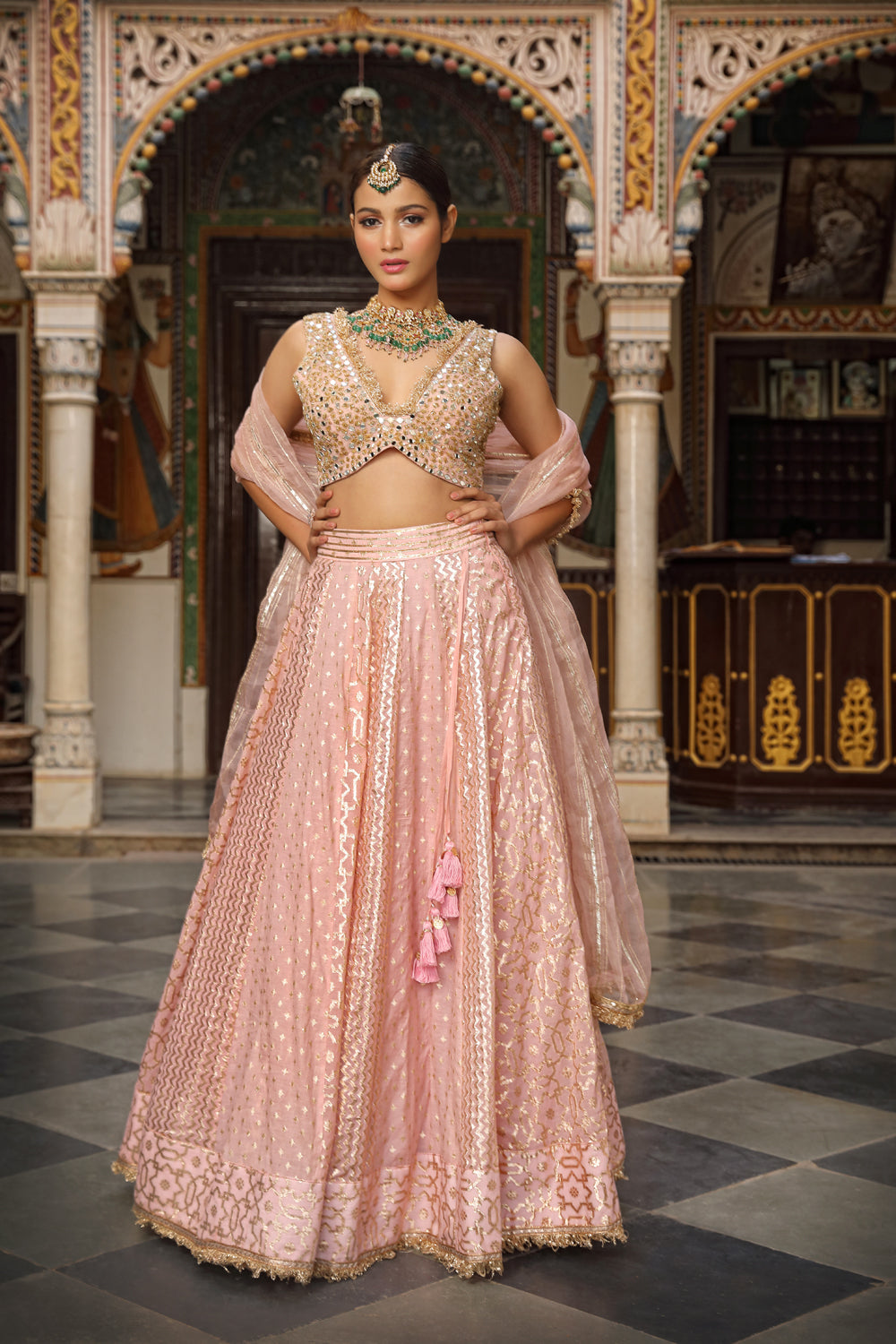 Banarasi Chanderi Lehenga