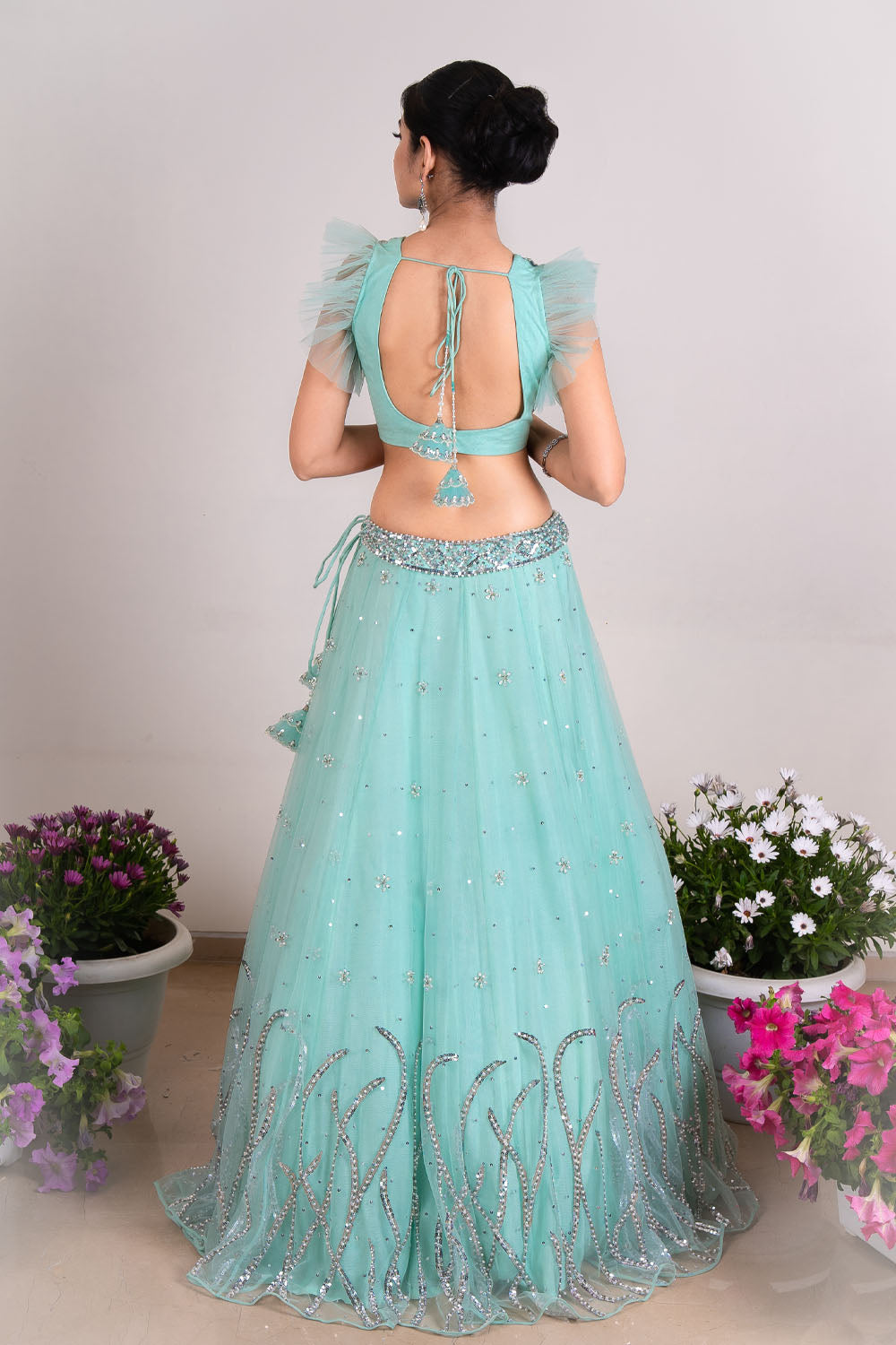 Akasha Embroidered Sequins Lehenga