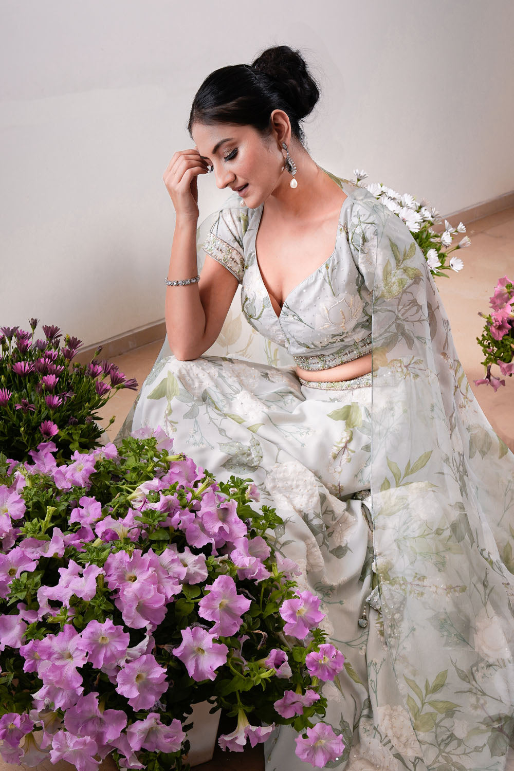 Warda Floral Bridesmaid Lehenga